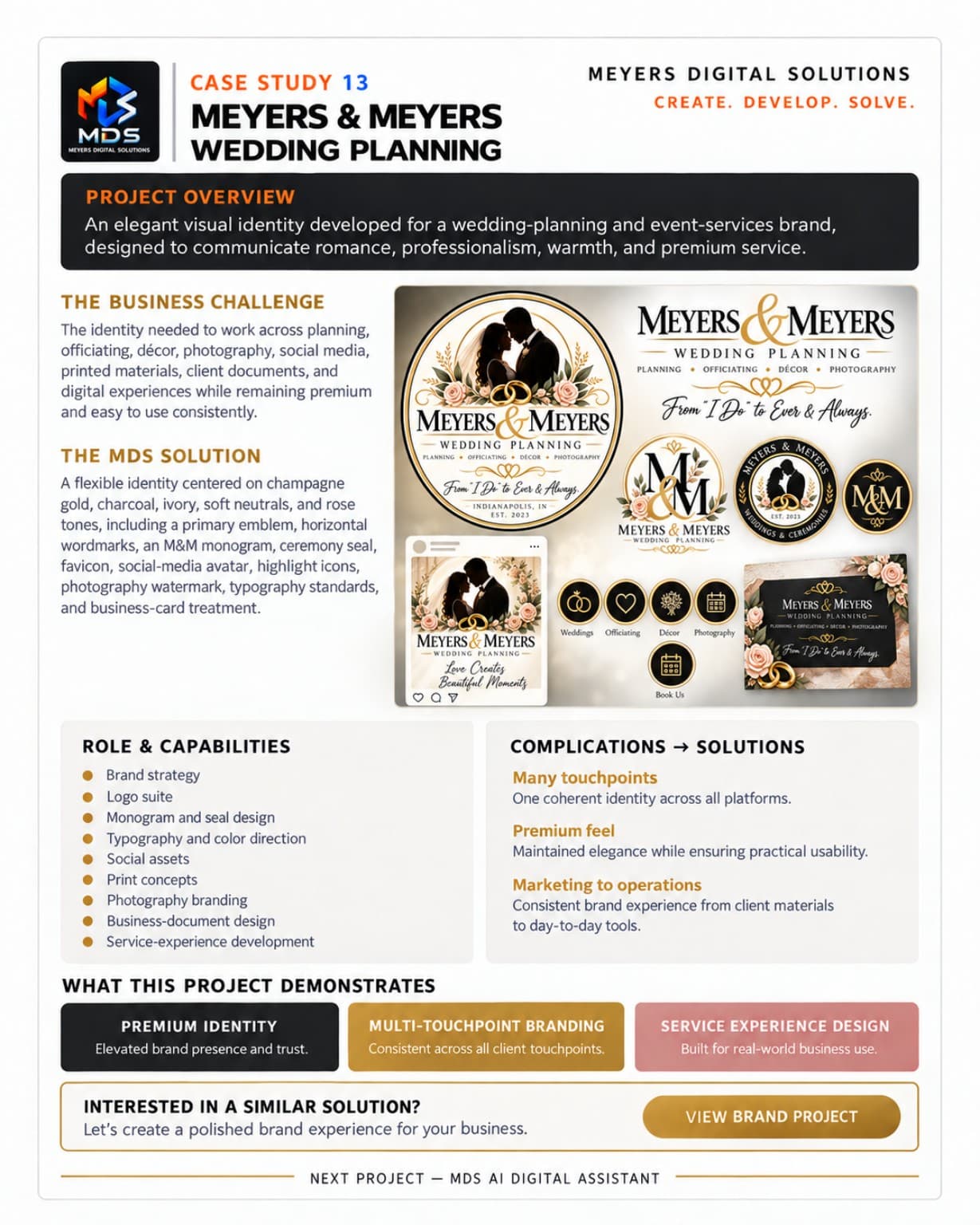Meyers & Meyers Wedding Planning case study